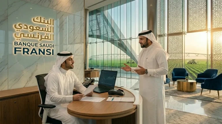 قروض شخصية من البنك السعودي الفرنسي. أقل سعر فائدة بجودة أوروبية (4.9%) + خدمة ممتازة + استقرار. الخيار الأمثل لتمويل القطاع الزراعي.